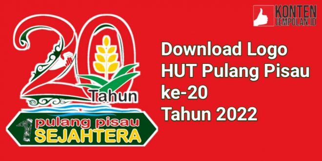 Logo HUT Pulang Pisau ke-20 Tahun 2022, PNG Download Format HD