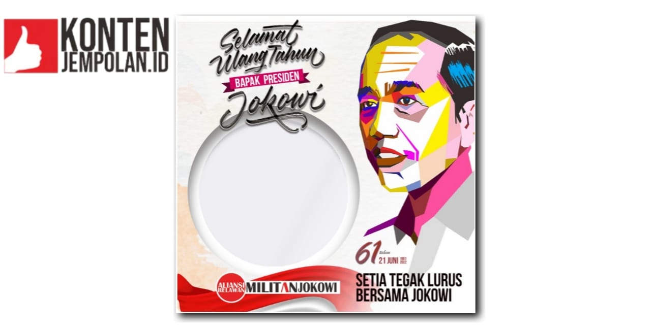Twibbon Ulang Tahun Jokowi ke-61