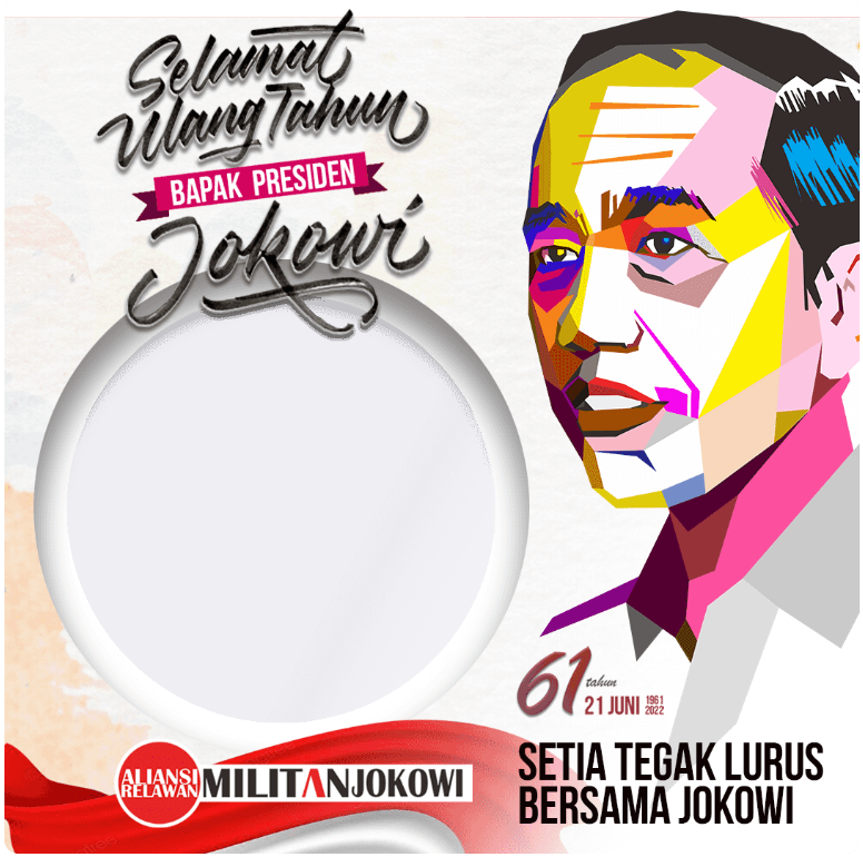 Twibbon Selamat Ulang Tahun Jokowi ke-61
