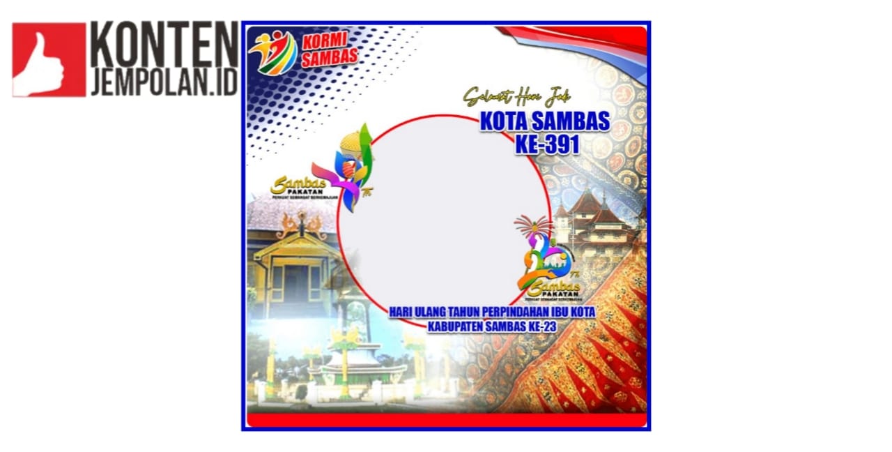 Twibbon HUT Kabupaten Sambas 2022