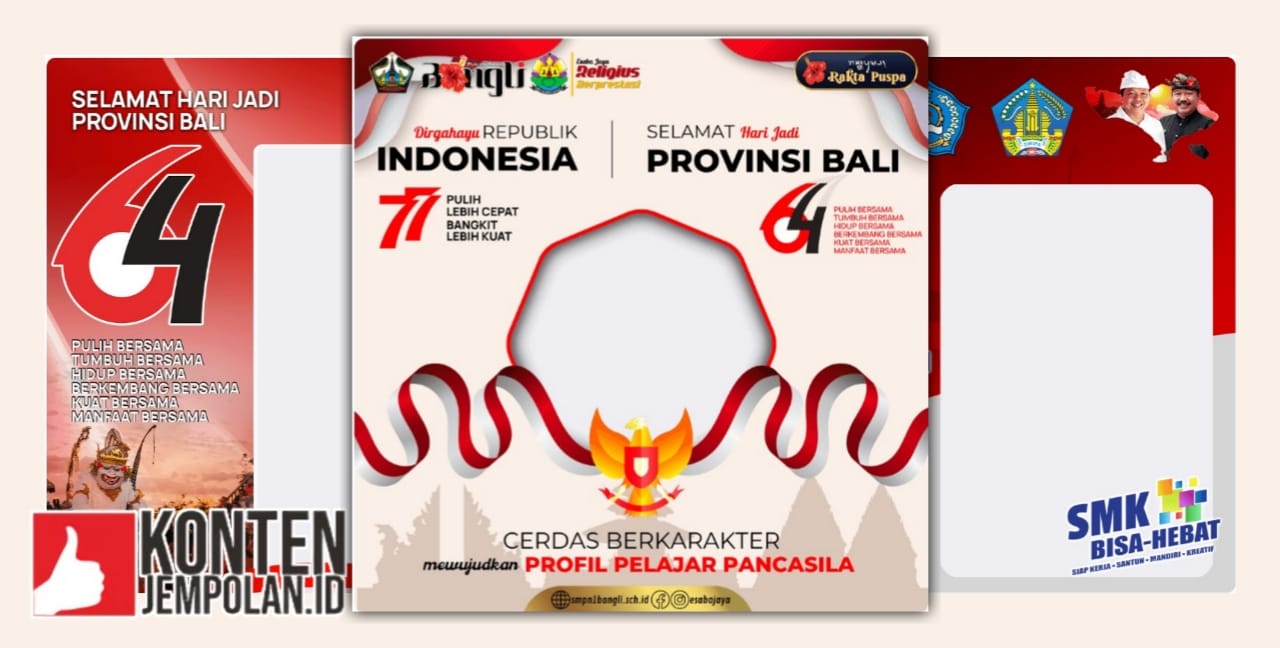 Twibbon HUT Bali ke-64 Tahun 2022