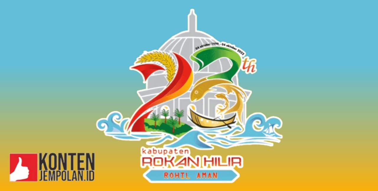 Logo Hari Jadi Rokan Hilir ke-23 Tahun 2022