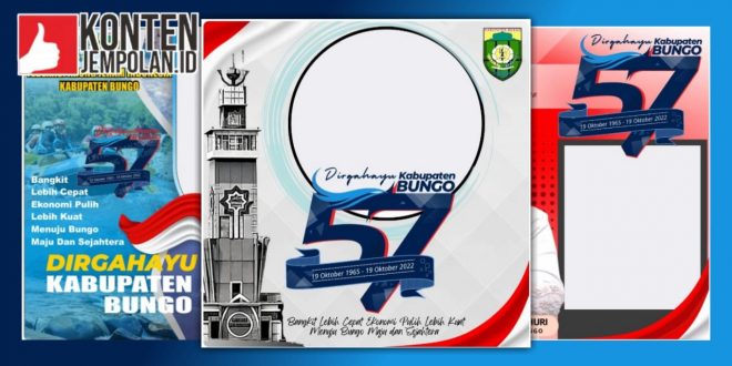 Twibbon HUT Kabupaten Bungo 2022 ke-57 Tahun