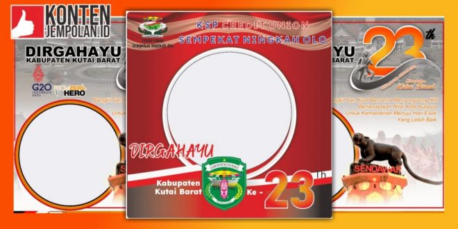 Twibbon HUT Kabupaten Kutai Barat 2022 ke-23 Tahun