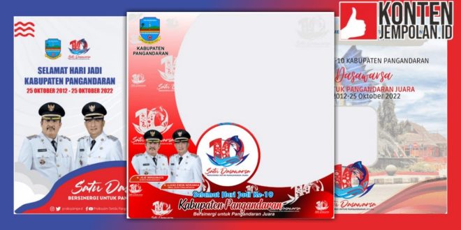 Twibbon HUT Kabupaten Pangandaran 2022 ke-10 Tahun