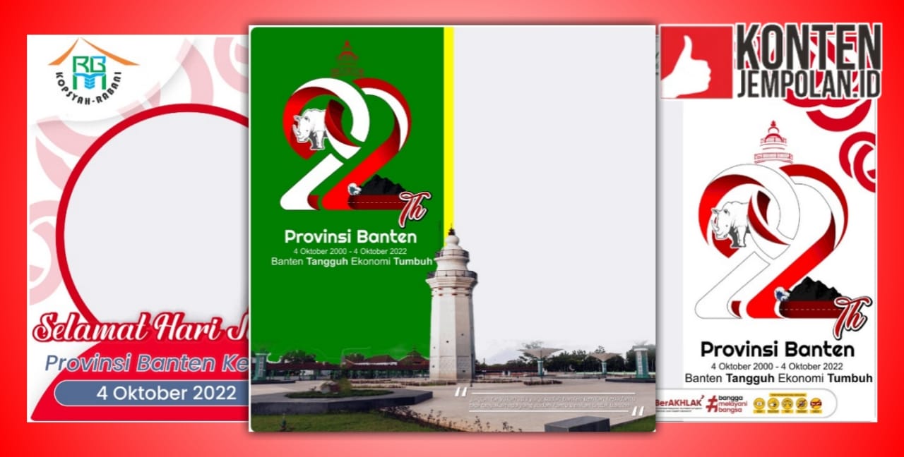 Twibbon HUT Provinsi Banten 2022