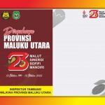 Twibbon HUT Provinsi Malut 2022 ke-23 Tahun
