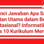 Kunci Jawaban Apa Saja Kegiatan Utama dalam Berpikir Komputasional? Informatika SMA Kelas 10 Kurikulum Merdeka