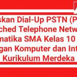 Jelaskan Dial-Up PSTN (Public Switched Telephone Network)! Informatika SMA Kelas 10 Bab 5 Jaringan Komputer dan Internet Kurikulum Merdeka